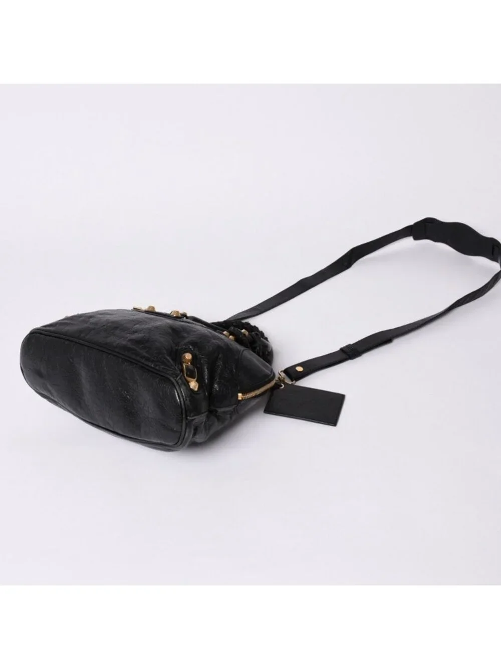 Balenciaga Classic Bowling Bag 2-Way Navy Gold